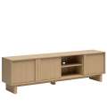 Tv-benk MODO 204x58 cm - eik arles - 3 dører - japandi