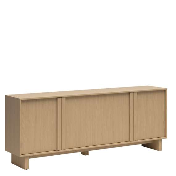 Skjenk MODO 204x79 cm - eik arles - 4 dører - japandi