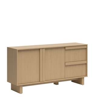 Skjenk MODO 154x79 cm - eik arles - 2 dører - 2 skuffer - japandi