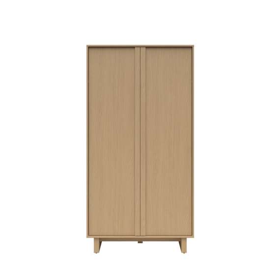 Garderobeskap MODO 104x202 cm - eik arles - 2 dører -  japandi