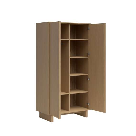 Garderobeskap MODO 104x202 cm - eik arles - 2 dører -  japandi