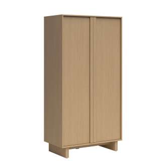 Garderobeskap MODO 104x202 cm - eik arles - 2 dører -  japandi