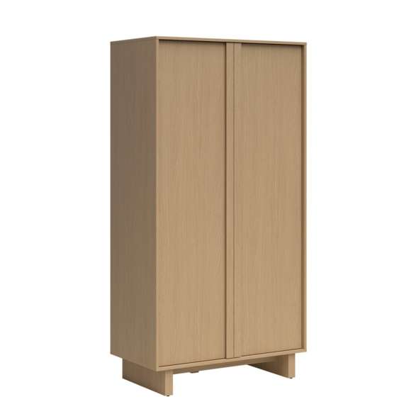 Garderobeskap MODO 104x202 cm - eik arles - 2 dører -  japandi