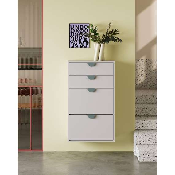 Skoskap Vang 40-100x112 cm - vegghengt - Velg bredde og farge selv!