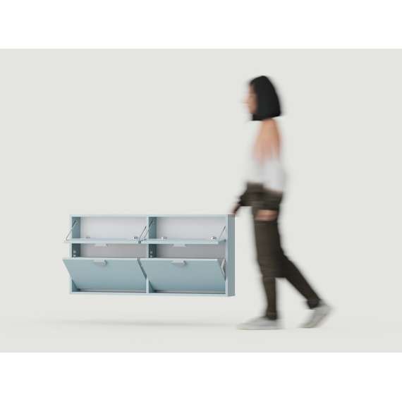 Skoskap Vang 80-130x58 cm - vegghengt - Velg bredde og farge selv!