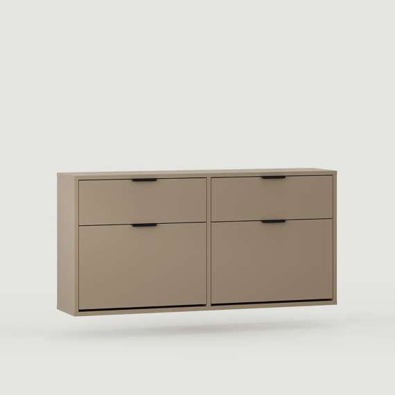 Skoskap Vang 80-130x58 cm - vegghengt - Velg bredde og farge selv!