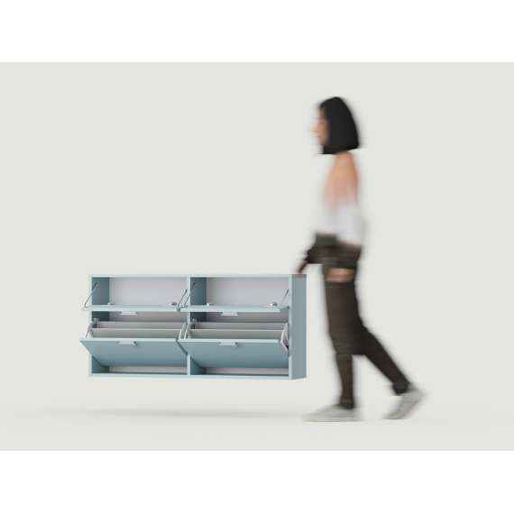 Skoskap Vang 80-130x58 cm - vegghengt - Velg bredde og farge selv!