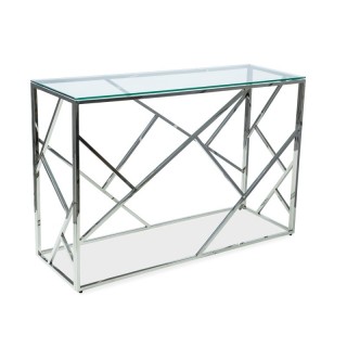 Konsollbord i glass og krom Konsollbord i glass og krom