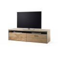 Tv-benk Espero 184x51 cm - Eik - Eikefiner - Ferdig montert