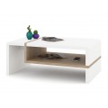 Sofabord Folk 100x60 cm - hvit matt - eik sonoma