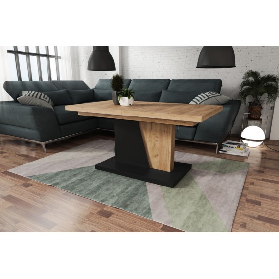 Sofabord Allan Gold Svart