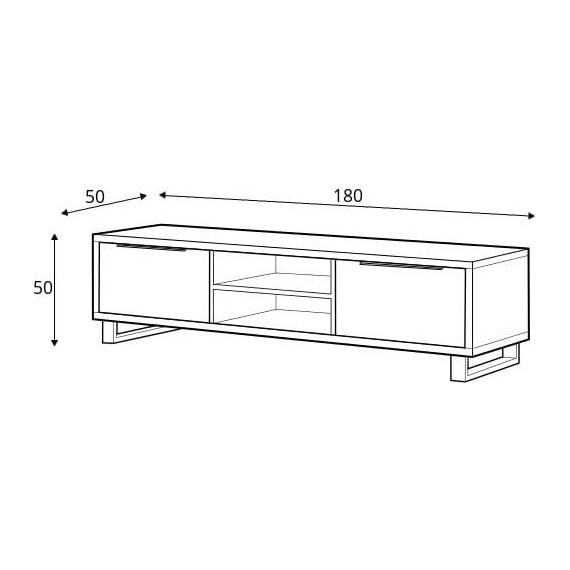 Tv-benk Dalle 180 Trelook