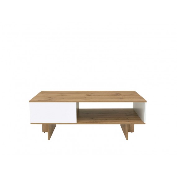 Stuebord Fene 120 cm Trelook - Hvit Høyglans