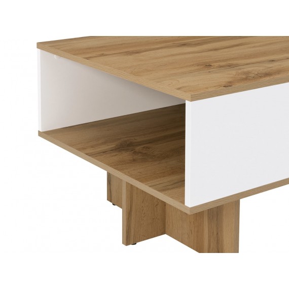 Stuebord Fene 120 cm Trelook - Hvit Høyglans