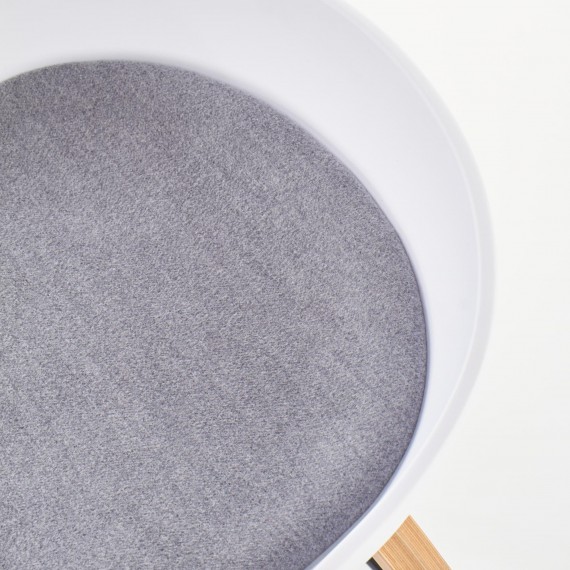 Penny Barstol Hvit-Grå