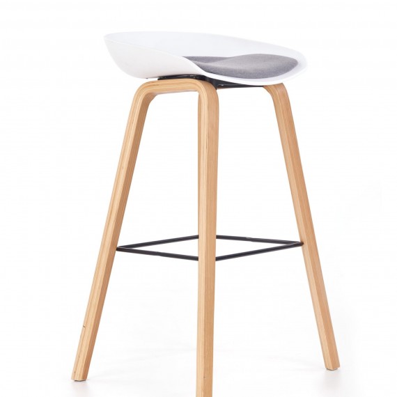 Penny Barstol Hvit-Grå