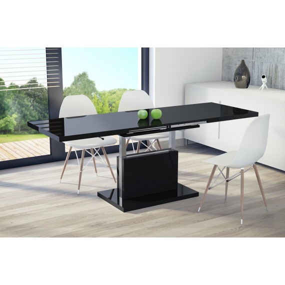 Alvan sofabord 120 cm - Svart Høyglans