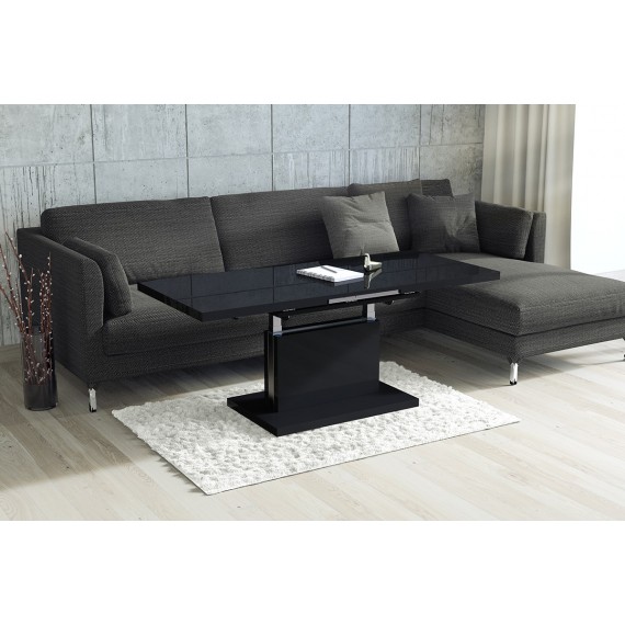 Alvan sofabord 120 cm - Svart Høyglans