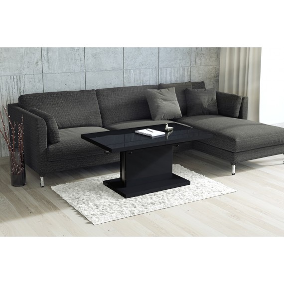 Alvan sofabord 120 cm - Svart Høyglans