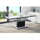 Alvan sofabord 120 cm - Hvit Svart Høyglans