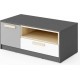 TV-benk Piko 100 cm - Grafitt - Grå - Hvit