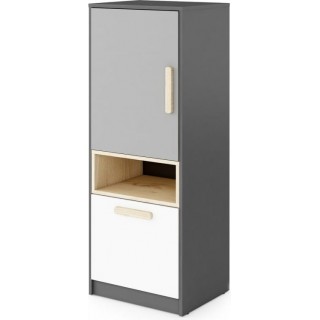 Skap Piko 50 cm - Grafitt - Grå - Hvit