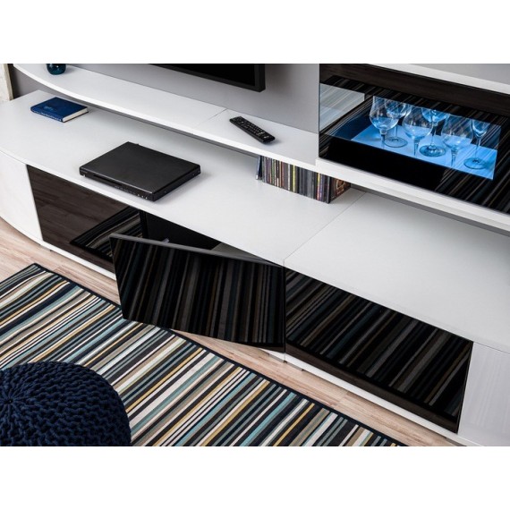 TV seksjon Conex - Moderne veggseksjon med belysning