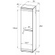 Garderobe Blanco 55 x 202 cm - Hvit Trelook