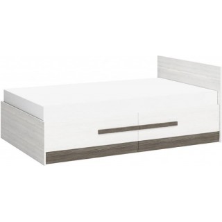 Seng Blanco 120 cm - Hvit Trelook - med oppbevaringsskuff