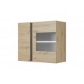 Vitrineskap Trento 97 cm - Grafitt - Trelook -Vegghengt