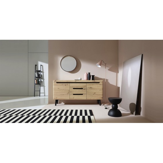 Skjenk Nordin 160 cm - Trelook - med ben