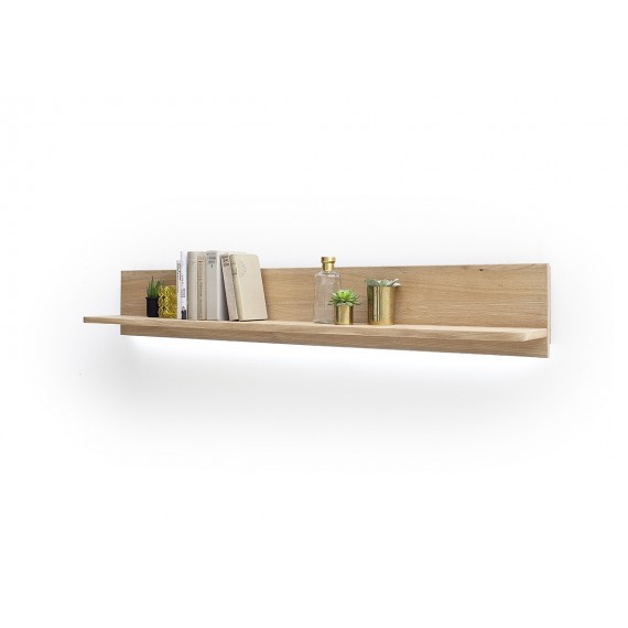 Hylle Gotland 160 cm - Eikefiner - med belysning