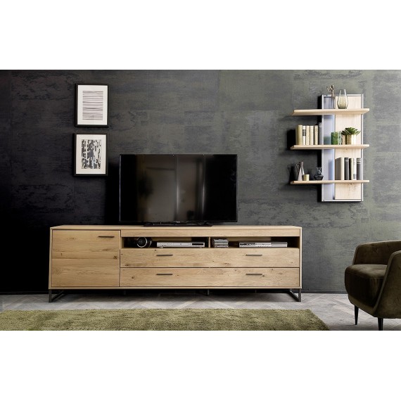 TV-benk Gotland 224 cm - Eikefiner - Høy - Heltre