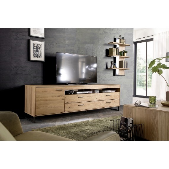 TV-benk Gotland 224 cm - Eikefiner - Høy - Heltre