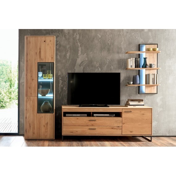 Vitrineskap Gotland 64x207 cm - Eikefiner - Heltre