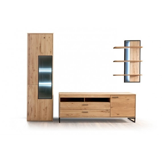 Vitrineskap Gotland 64x207 cm - Eikefiner - Heltre