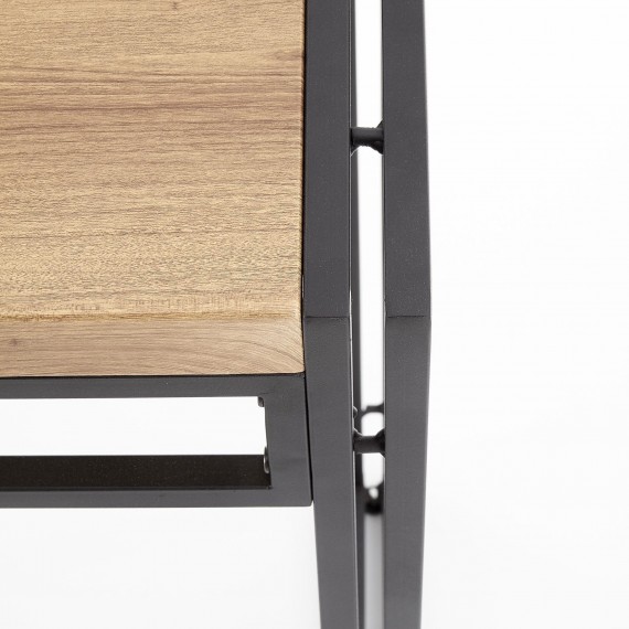 Konsollbord Donero 90 cm - Eikelook - Svart