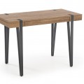 Skrivebord Pello 110x55 cm - valnøtt gold - metall ben