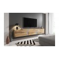 TV-benk Solix 240 cm - Trelook -  Vegghengt - LED lys