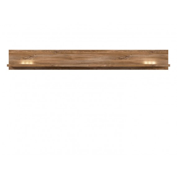 Hylle Gent 200 cm - med belysning