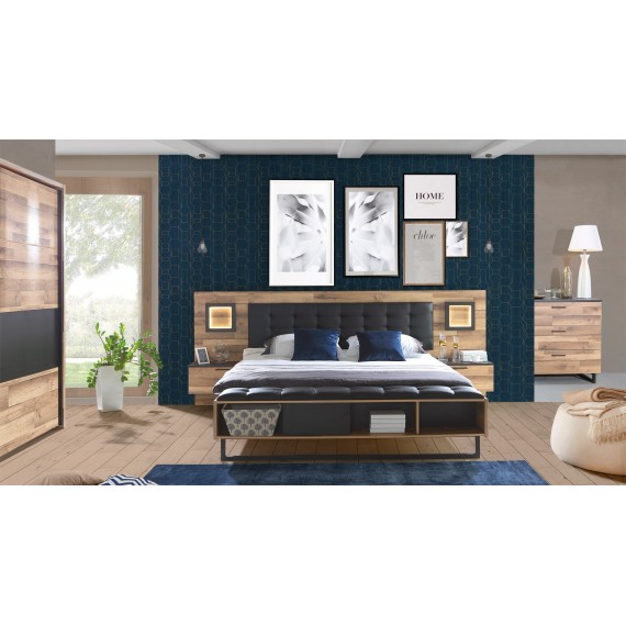 Kommode Bendon 120 cm - Trelook -  3 skuffer