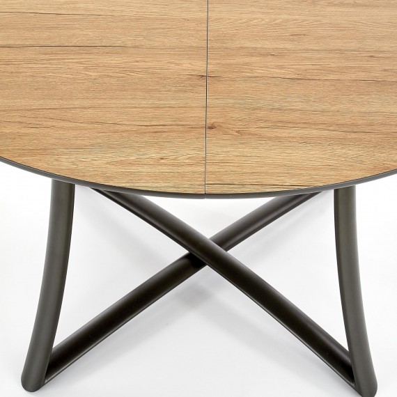 Spisebord Toretti 118-148 cm - Eik - Antrasitt