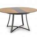 Spisebord Moretti 118-148 cm - eik - antrasittgrå