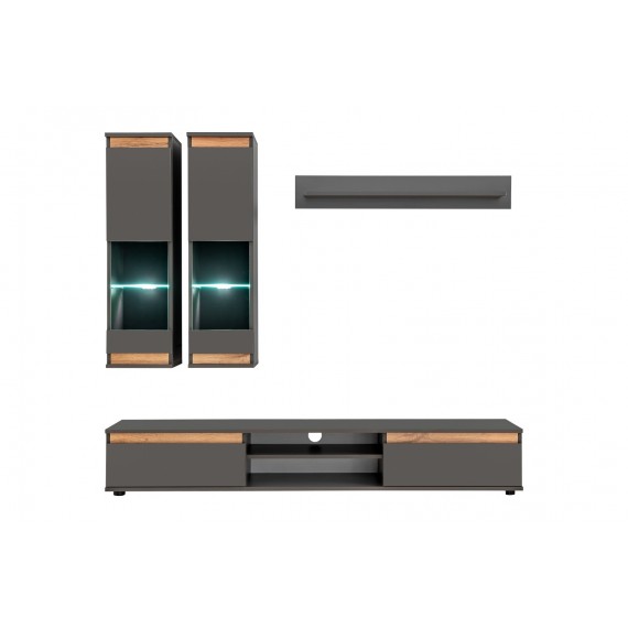 Seksjon Modeon 175 cm - Antrasitt - Eikelook