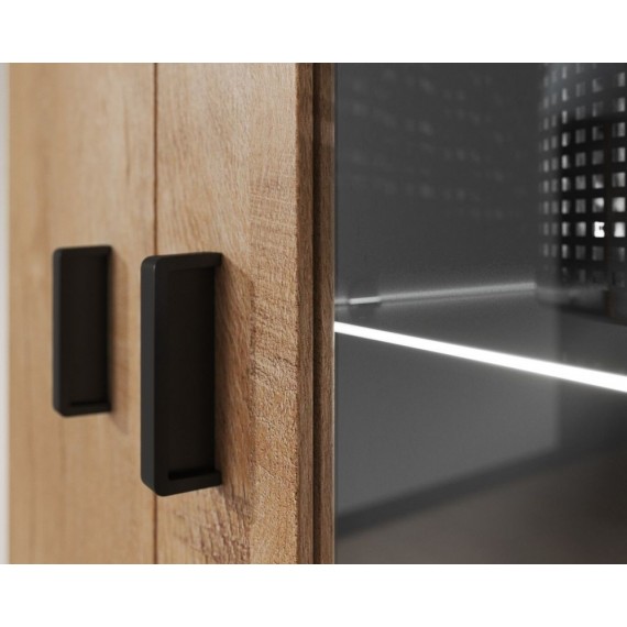 Skjenk Tycho 120 cm - Eikelook - LED belysning