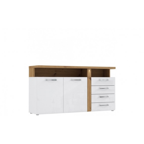 Skjenk Tauluz 163 cm - Trelook - Hvit