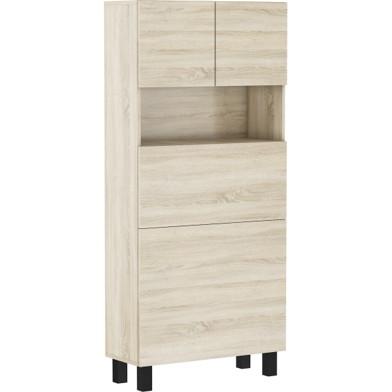 Skap med skrivebord Homla 80 cm - Lys eik