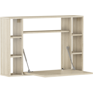 Skrivebord Musho 94 cm - Eikelook - Vegghengt
