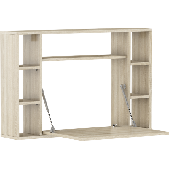 Skrivebord Musho 94 cm - Eikelook - Vegghengt