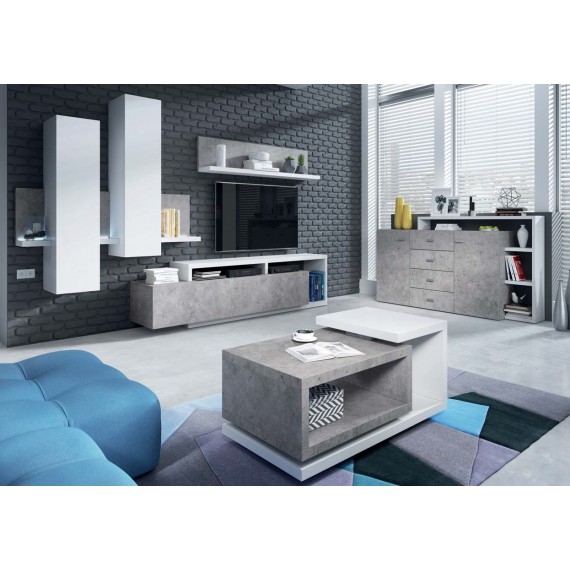 Sofabord Scaleo 120x47 - Betonggrå